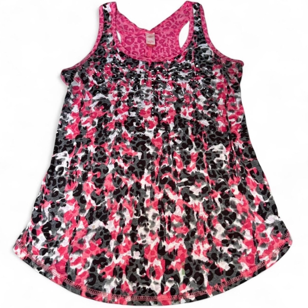 Y2K No Boundaries Pink and Black Leopard Tank Top